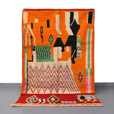 Moroccan Vintage Rug 5.4 x 8.5 feet / 166 x 261 cm - Ettilux Home